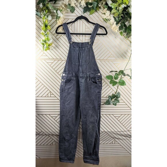 Lucky Brand Women's Denim Jean Boyfriend Overalls Purple  Size XS - Picture 1 of 10